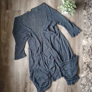 Free People Grey Cardigan